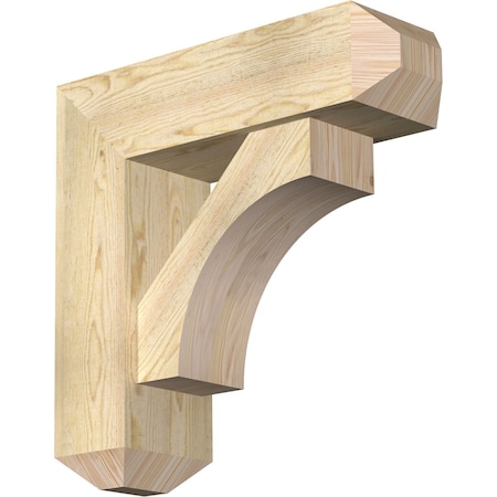 Ekena Millwork Westlake Craftsman Rough Sawn Bracket w/ Offset Brace, Douglas Fir, 8"W x 26"D x 26"H BKT0806X26X26WTL04RDF